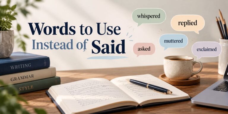 300 Words to Use Instead of Said (With Examples)